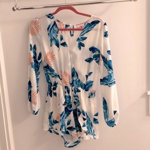 Buddy love - tropical romper